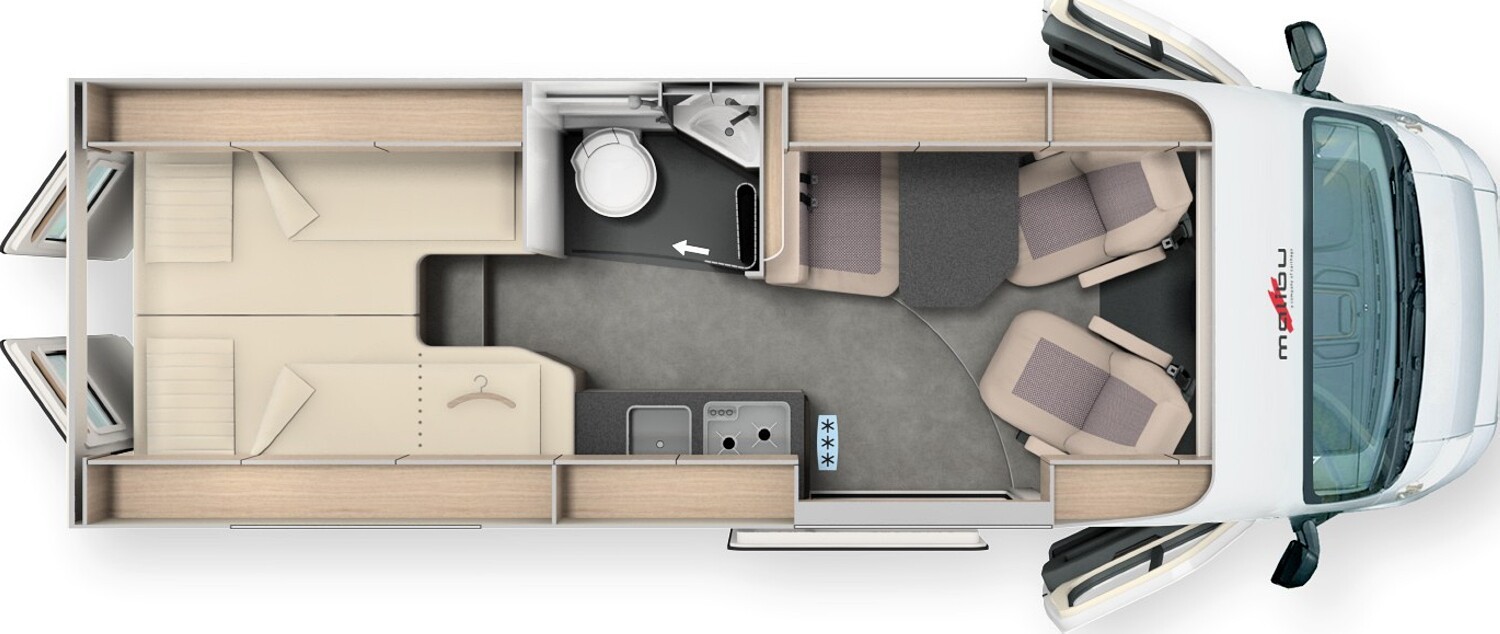 Grundriss: Malibu Relax 640 LE R active Mega Deal!